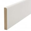 Σοβατεπί λευκό mdf ξύλινο βαφόμενο 10x1,6x100cm