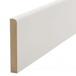 Σοβατεπί λευκό mdf ξύλινο βαφόμενο 10x1,6x100cm